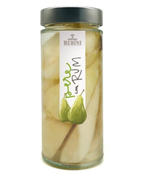 Dispensa Rubini - Pears With Rum - 580g