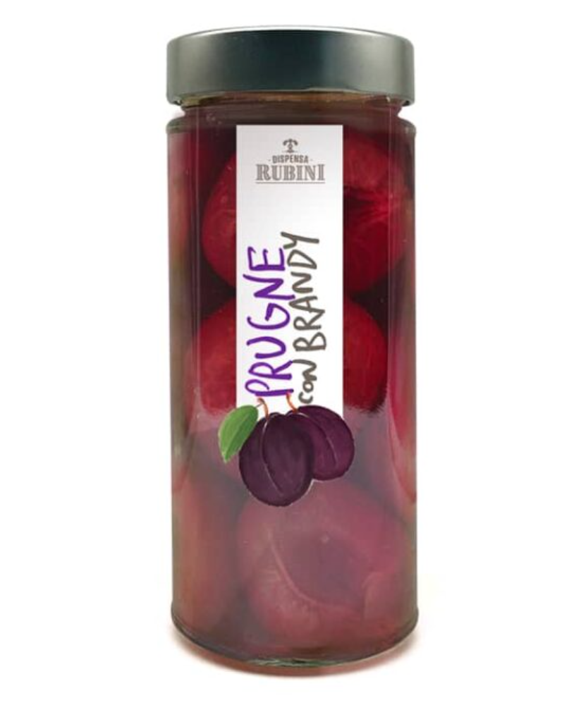 Dispensa Rubini - Plums With Brandy - 580g