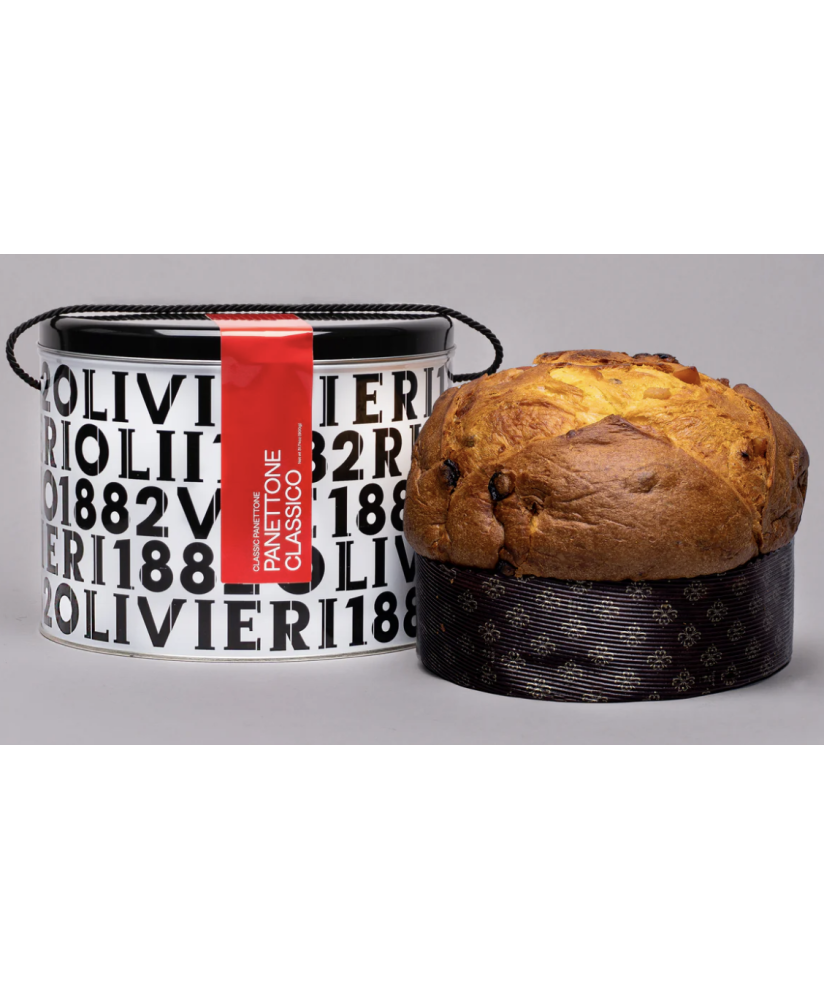 Olivieri - Panettone Classico - Scatola di Latta - 1000g