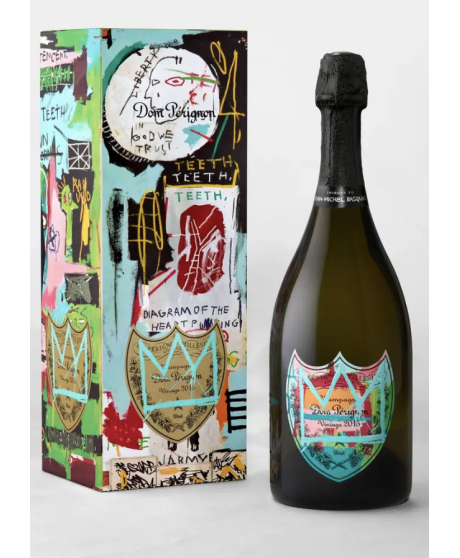 Dom Pérignon - Vintage 2015 - Special Edition Tribute to Jean-Michel Basquiat - Colour Blue - Gift Box - 75cl