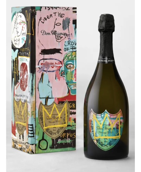 Dom Pérignon - Vintage 2015 - Special Edition Tribute to Jean-Michel Basquiat - Colour Yellow - Gift Box - 75cl