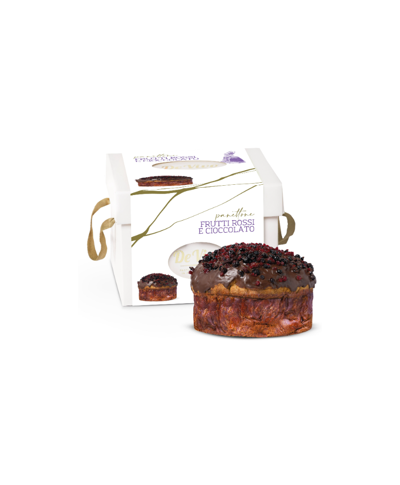 De Vivo - Panettone Cioccolato e Frutti Rossi - 1000g