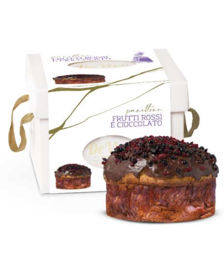 De Vivo - Panettone Cioccolato e Frutti Rossi - 1000g