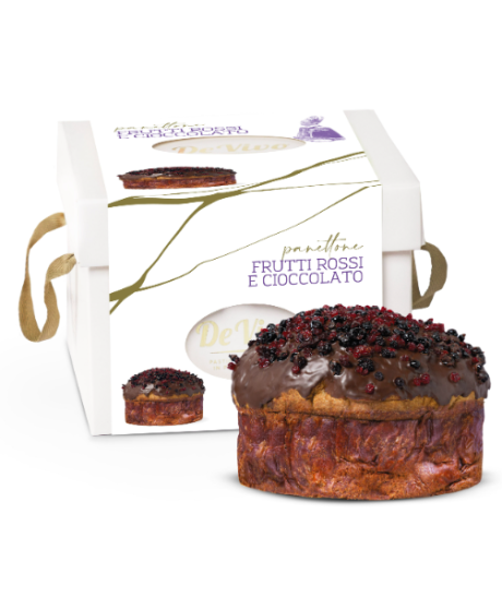 De Vivo - Panettone Chocolate and red Fruits - 1000g