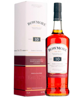 Bowmore - 10 Years Old - Dark & Intense - Islay Single Malt Scotch Whisky - 1 Litro - 100cl