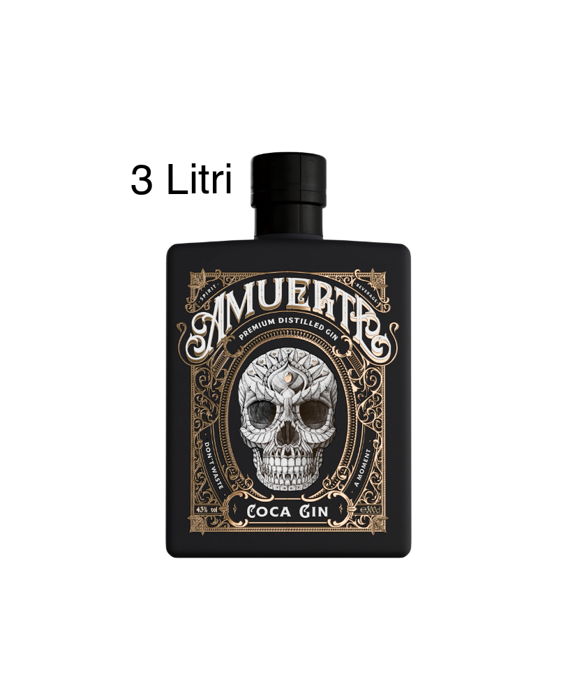 Amuerte - Peruvian Coca Leaf Gin - Black Edition - Jeroboam - 3 Litri - 300cl