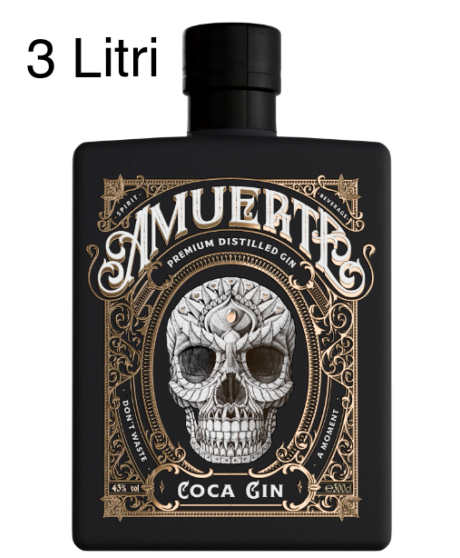 Amuerte - Peruvian Coca Leaf Gin - Black Edition - Jeroboam - 3 Liters - 300cl