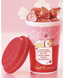 Lindt - Bicchiere da passeggio - Corgi - Lindor Latte - 112g