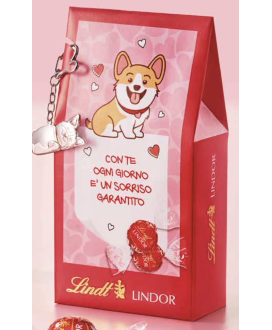 Lindt - Bag Lindor Latte - Corgi Keychain - 125g