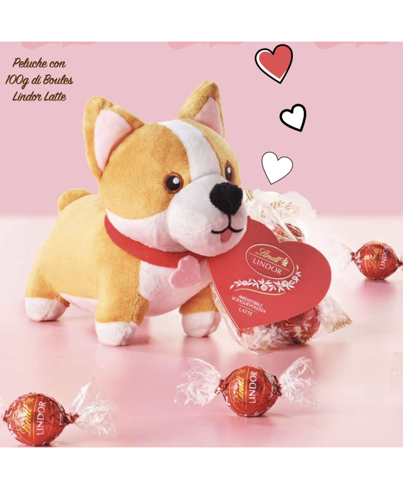 Lindt - Corgi Plush - Lindor Milk - 100g