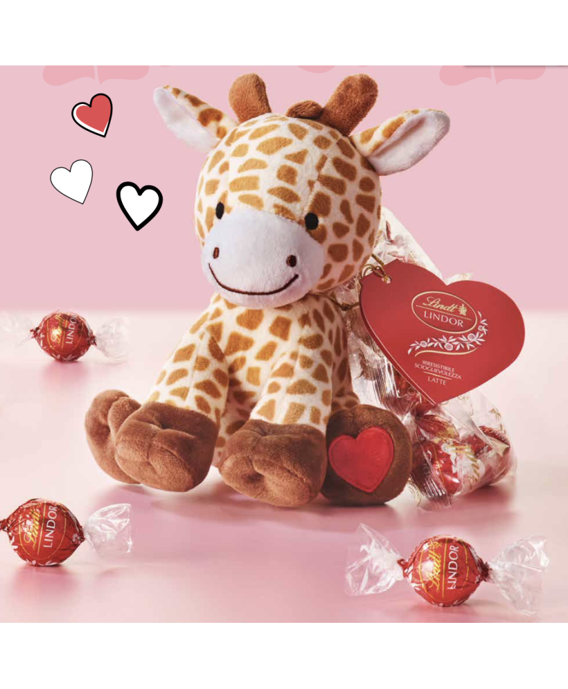 Lindt - Peluches Giraffa - Lindor Latte - 100g