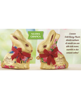 Vendita online Coniglietto Gold Bunny Floreale Lindt & Sprüngli al Latte (SCONTO 10%). Shop on line Coniglietto di cioccolato a