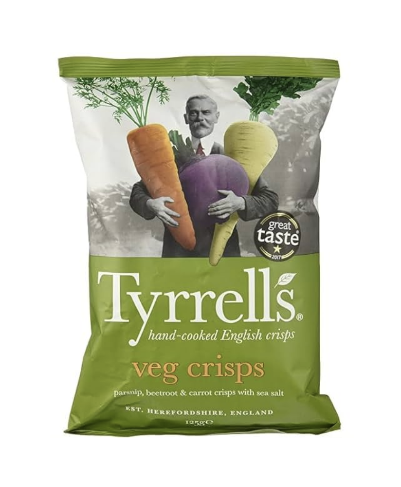 Tyrrells - Patatine Vegetable Roots (Chips di Tuberi e Vegetali) - 125g