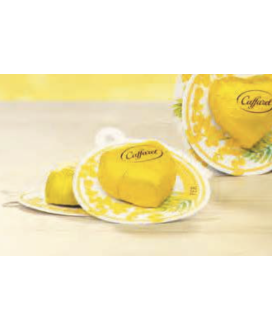 Sale online gift boxes women's day Caffarel chocolates, yellow hearts. Shop packs Caffarel