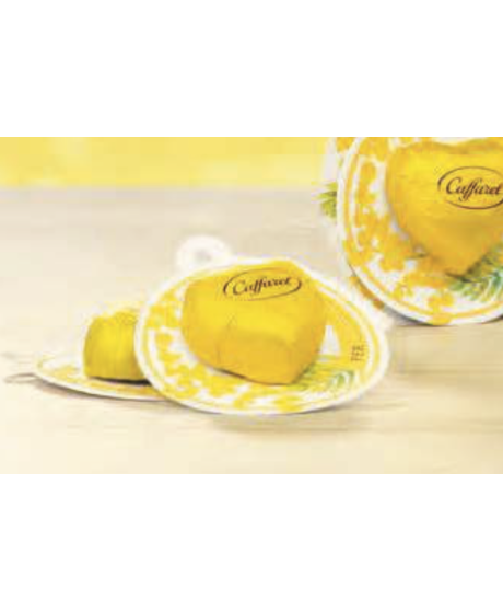 Sale online gift boxes women's day Caffarel chocolates, yellow hearts. Shop packs Caffarel