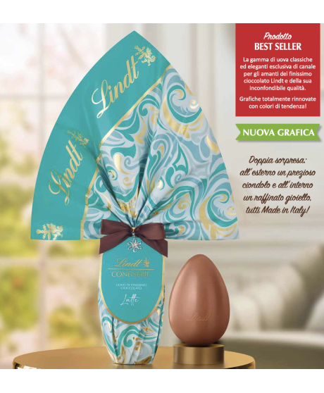 Vendita online Uovo di Pasqua 2020 Lindt & Sprüngli al latte classico tradizionale (SCONTO 10%). Shop on line uova