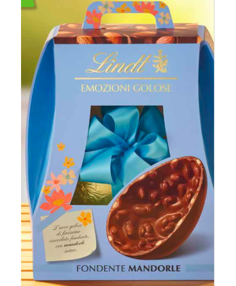 online sales and price Easter egg new 2025 Lindt & Sprüngli chocolate with macaroons and raspberries, DISCOUNT 10%