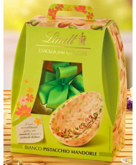 Online shop and price Easter news 2025 Lindt white chocolate egg with salted almonds and pistachios, discount 10% Extra