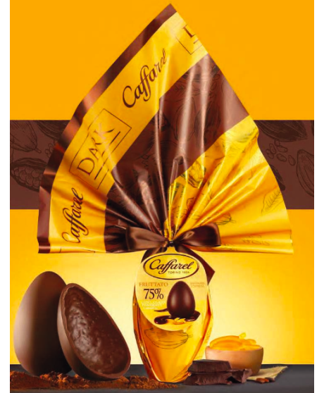 Online sales Italian Easter Eggs Caffarel Extra Dark Chocolate 50% Cocoa and Orange. Shop online Easter egg 2016 buy online