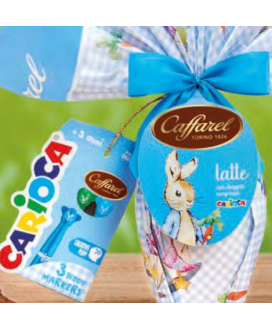 Vendita online Uova Caffarel al latte con sorpresa da maschio. Shop on line uovo Caffarel per bambino al latte, con doppia sorpr