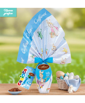 Vendita online Uova Caffarel al latte con sorpresa da maschio. Shop on line uovo Caffarel per bambino al latte, con doppia sorpr