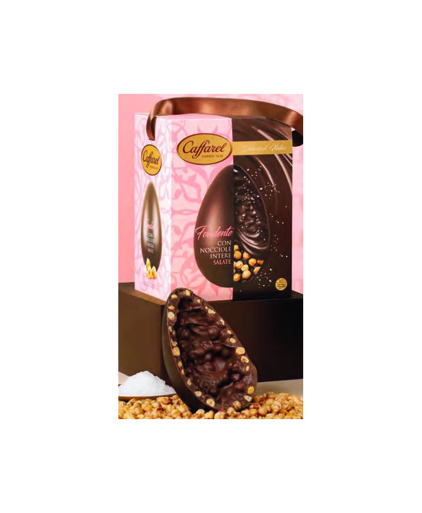 Caffarel - Whole Hazelnuts Salted - Dark Chocolate - Italian delights - 530g