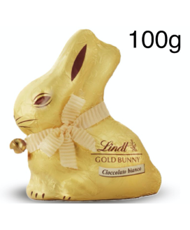 Vendita online Coniglietti Gold Bunny di cioccolato bianco. Pasqua Lindt & Sprüngli (SCONTO 10%). Shop on line Coniglietto di ci