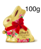 Gold Bunny - Milk Chocolate - 100g - Flowers