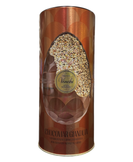 Venchi - Uovo Chocoviar Gianduja in cilindro di metallo - 350g