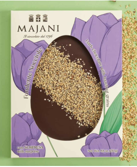 Buy on line italian Easter eggs with surprise Dark Chocolate with Orange Peel . Shop on line easter egg Majani Fiat cremino, dar