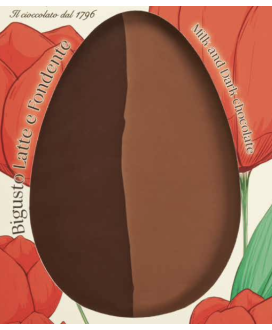 Buy on line italian Easter eggs with surprise Dark Chocolate with Orange Peel . Shop on line easter egg Majani Fiat cremino, dar