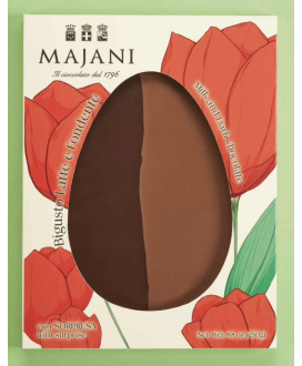 Buy on line italian Easter eggs with surprise Dark Chocolate with Orange Peel . Shop on line easter egg Majani Fiat cremino, dar