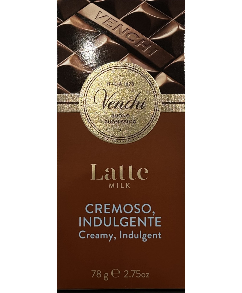 Vendita online tavolette di cioccolato Venchi al latte extra. Shop on line cioccolata al latte di qualita' Venchi. Negozio on-li