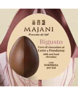 Buy on line italian Easter eggs with surprise duble taste milk and dark chocolate. Shop on line easter egg Majani Fiat cremino,