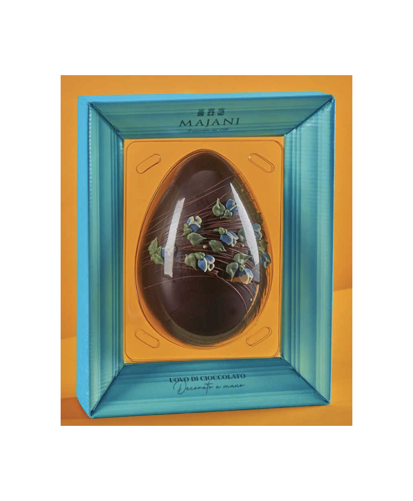 Buy on line italian Easter eggs with surprise Dark Chocolate with Orange Peel . Shop on line easter egg Majani Fiat cremino, dar