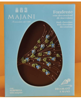 Buy on line italian Easter eggs with surprise Dark Chocolate with Orange Peel . Shop on line easter egg Majani Fiat cremino, dar