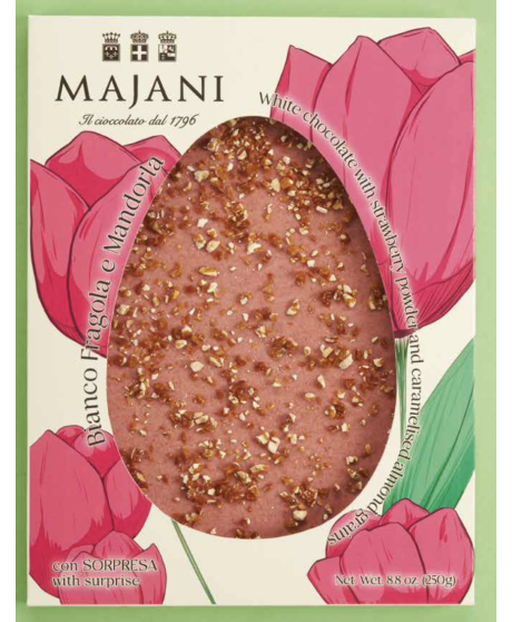 Buy on line italian Easter eggs with surprise Dark Chocolate with Orange Peel . Shop on line easter egg Majani Fiat cremino, dar