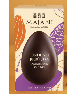 Vendita online uova di Pasqua Majani 2017 Fondente Extra 70% Perù. Shop on line Uovo di Majani Bologna con cacao amaro. Migl