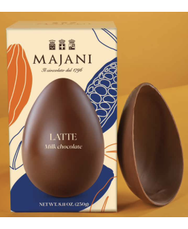 Buy on line italian Easter eggs with surprise Dark Chocolate with Orange Peel . Shop on line easter egg Majani Fiat cremino, dar