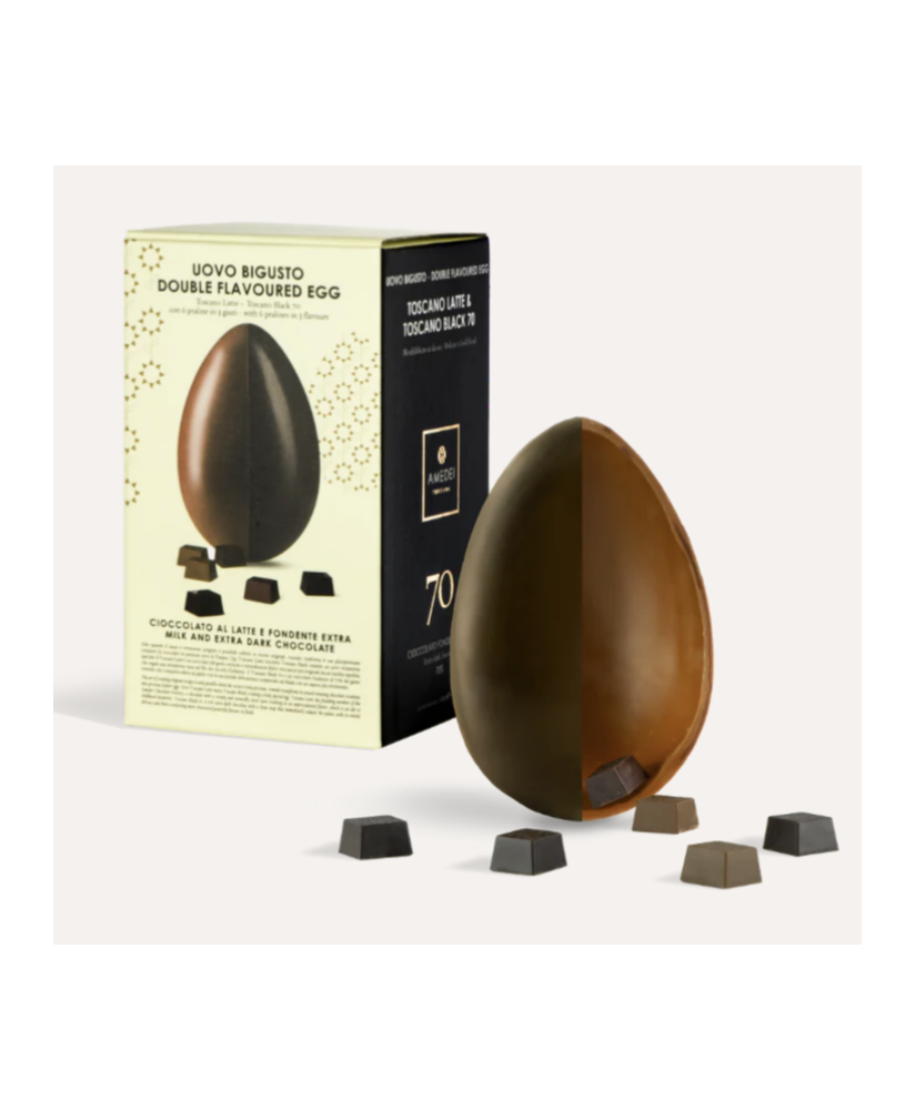 Amedei - Double Taste Chocolate Egg - 450g | corso101.com