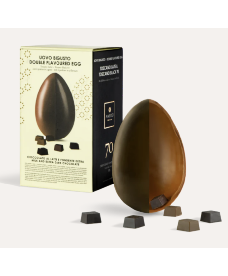 Amedei - Double Taste Chocolate Egg - 450g | corso101.com