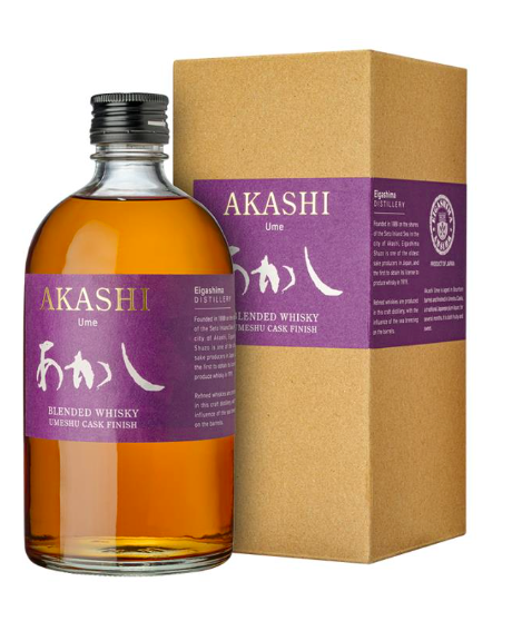 White Oak - Akashi - Ume - Blended Whisky - Umeshu Cask Finish - Gift Box - 50cl