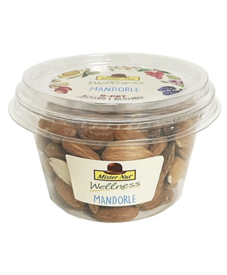 Mister Nut - Mandorle Sgusciate – Wellness - Bicchiere 125g