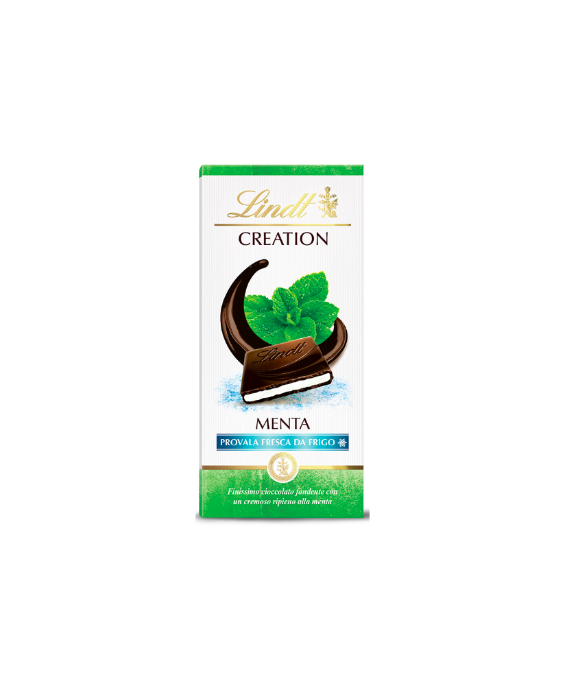 Lindt creation chocolate bars with a creamy mint ganache filling shop online | corso101.com