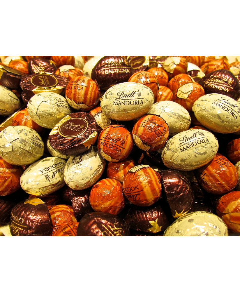 Vendita online cioccolatini Lindt a forma di nocciole, mandorle e marroni castagne. Lindt & Sprüngli a €32,00 al Kg. Shop on-lin