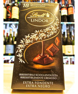 Vendita online tavolette quadrotti Chocoletti di cioccolato Lindt & Sprüngli Lindor nero extra fondente 60% di cacao. Shop on li